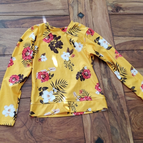 Agua Bendita Other - Agua Bendita Yellow Floral Rashguard